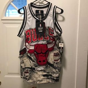 Chicago bulls heritage America unk  jersey